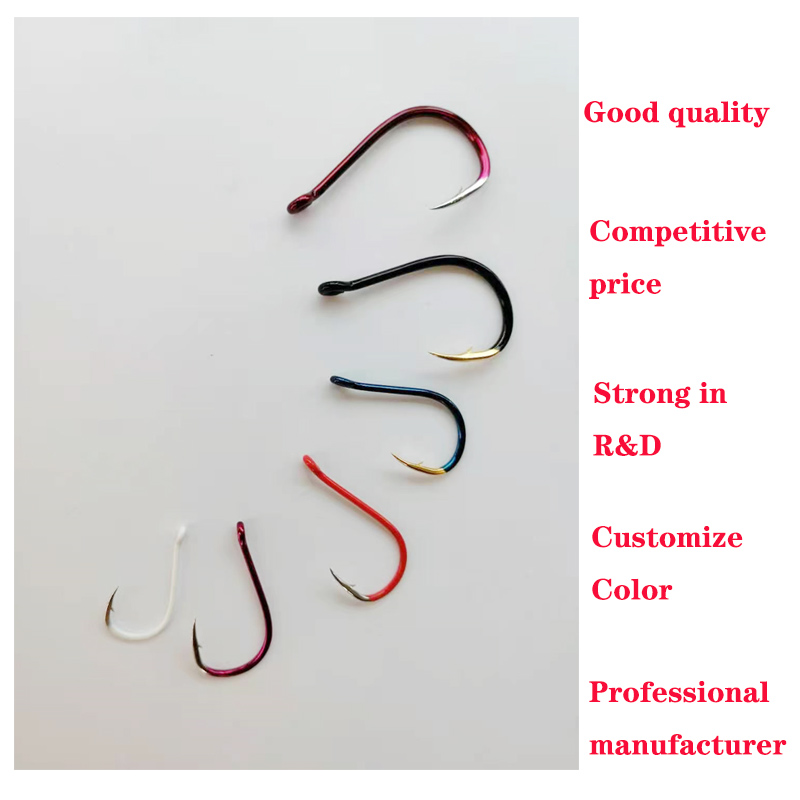 110Pcs/Box High Carbon Stainless Steel Barbed Carp Fishing Hooks White  Extra Long Shank Hook Tackle For Saltwater Freshwater